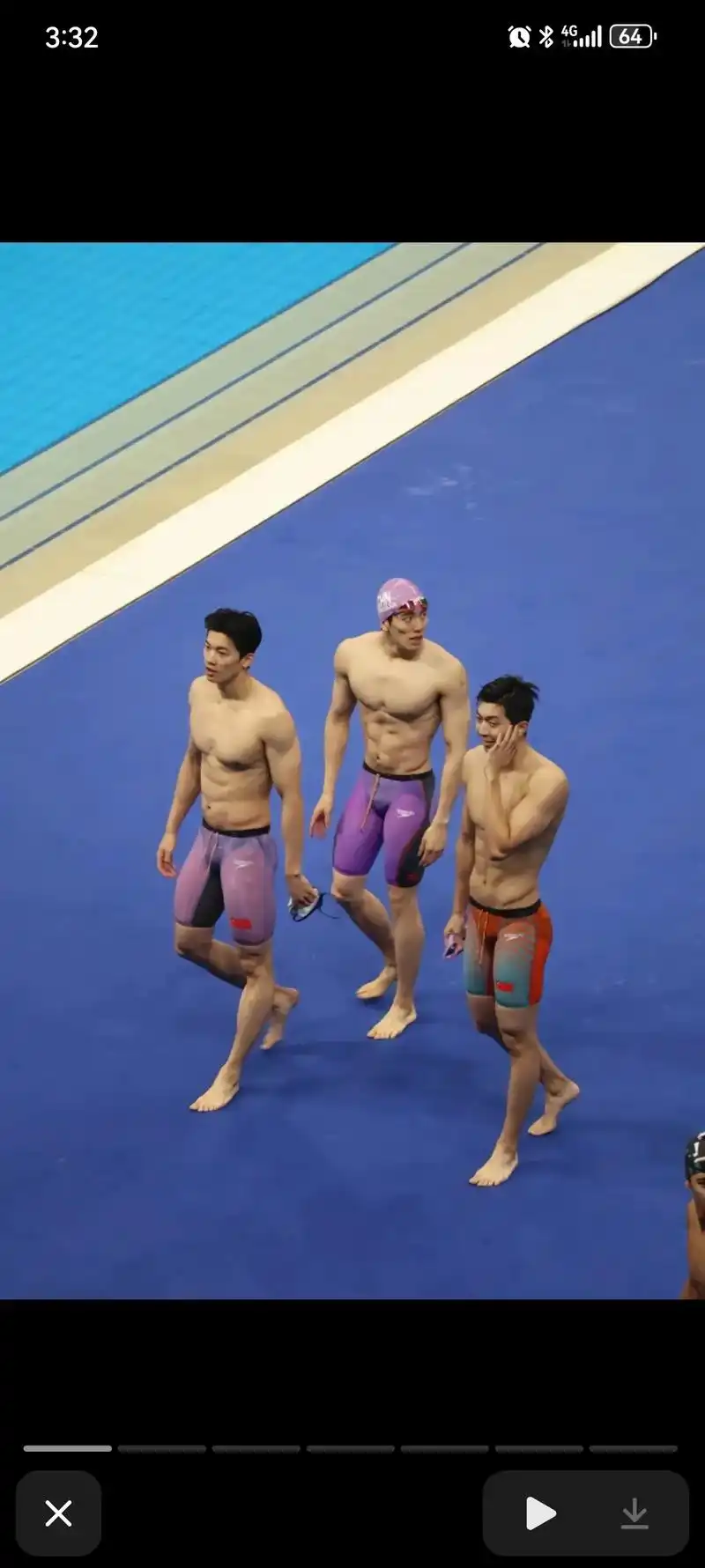 游泳运动员 #腹肌 #中国游泳队 男模来了#汪顺这身材真好 - 抖音