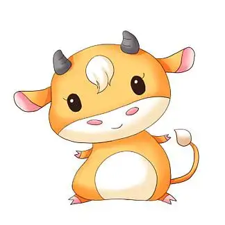 免费收藏免费下载元素背景q版可爱卡通萌萌哒小动物十二生肖牛vip收藏