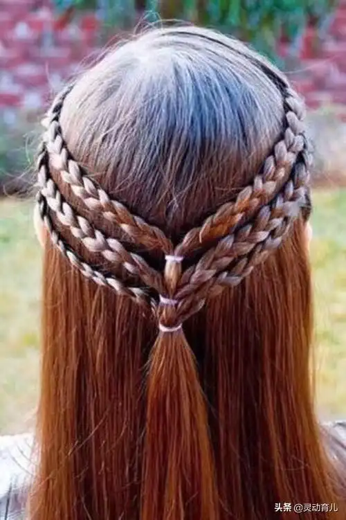 儿童发型女孩编发简单又好看,幼儿女孩头发编发图片简单