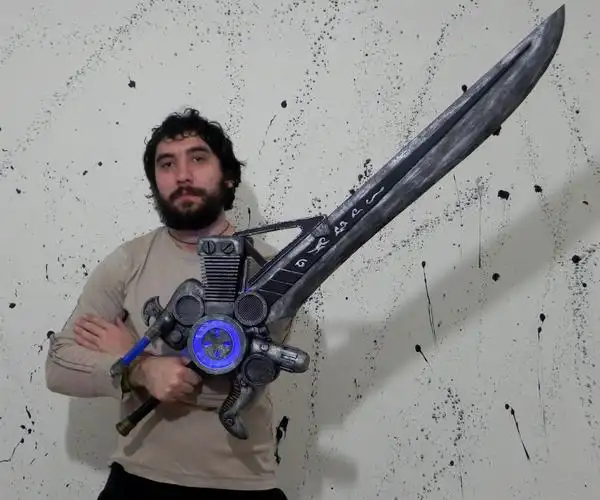 国外手工帝打造lol亚索疾风之刃武器