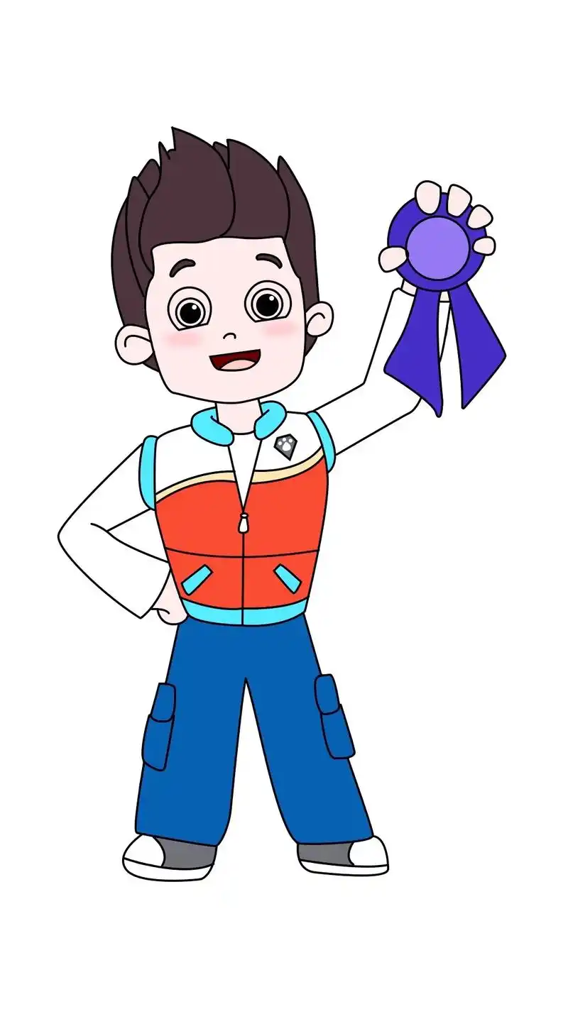 莱德队长儿童简笔画.莱德队长来了,聪明的小狗狗快来集合,有任 - 抖音