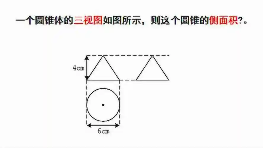 九年级数学已知一个圆锥体的三视图如图所示求圆锥的侧面积中考题