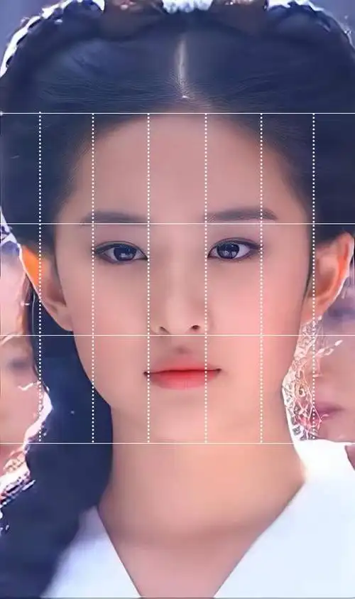 "五眼"则以眼睛宽度为单位,从左侧发际至右侧发际,宽度越接近五个等分