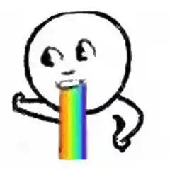 吐彩虹表情包吐彩虹gif动态表情图片