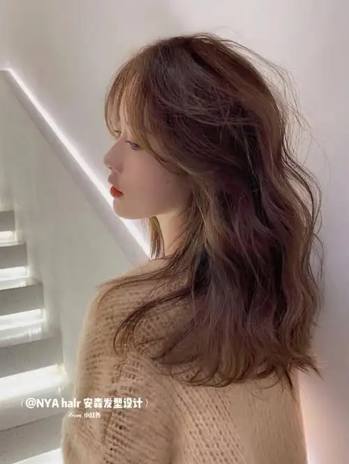 中长发发型慵懒风免法式烫发超显发量9595慵懒气垫烫卷发~圆脸方