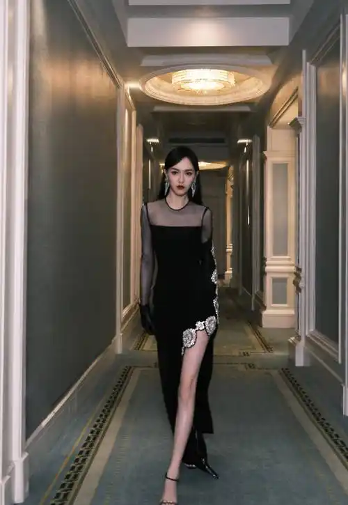 唐嫣的腿太撩人了,穿上靴子更是a到爆,最后一组搭配太让人心动_黑色