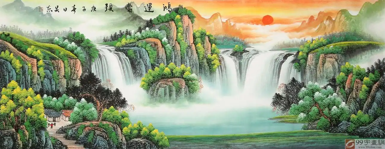 聚宝盆山水画 聚宝盆山水画放在家里什么位置好