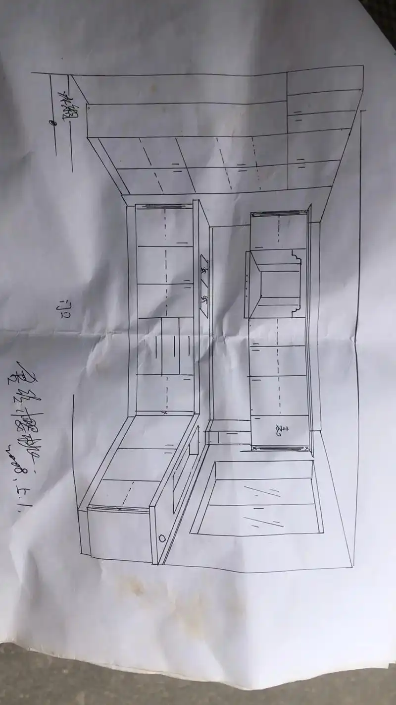 手绘定制家具.#全屋订制 #石家庄#手绘图纸