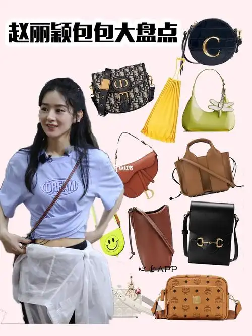 明星同款赵丽颖包包合集_赵丽颖_穿搭_明星同款_奢侈品_挂饰_罗意威