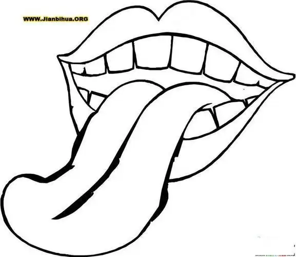 人体五官简笔画图片舌头舌头的简笔画怎么画舌头简笔画简介画画教程画