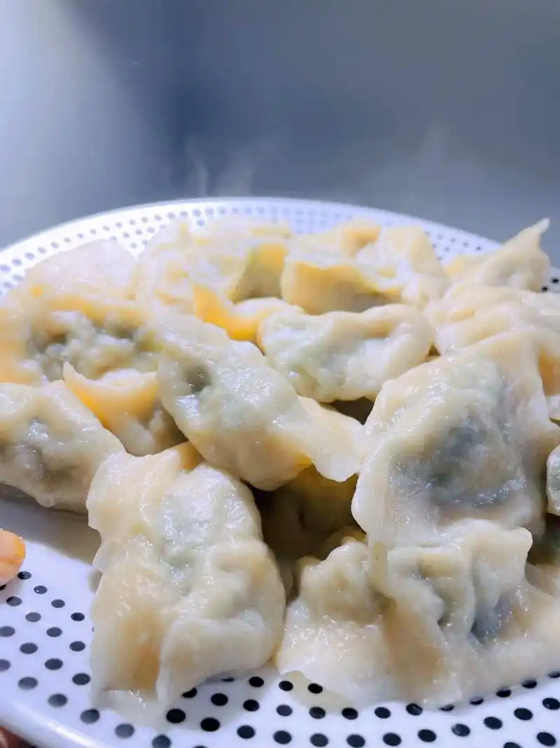 妈妈给我包的三鲜饺,我给2娃包的小蒸饺. 话说我 - 抖音