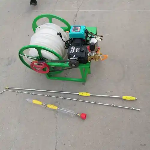 直销自动收放管卷管式打药机 玉米小麦电动九连喷喷药机