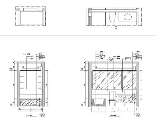 [福州]正祥香榭芭蕾样板房户型二室内施工图设计(包含实景图)