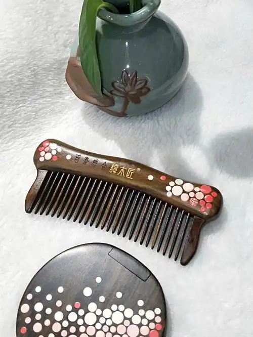 谭木匠刻字梳镜套装