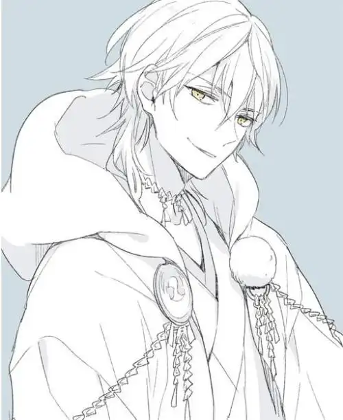 线稿线描人物漫画「只画线稿」【12月黑白手绘插画动漫人物图片大全