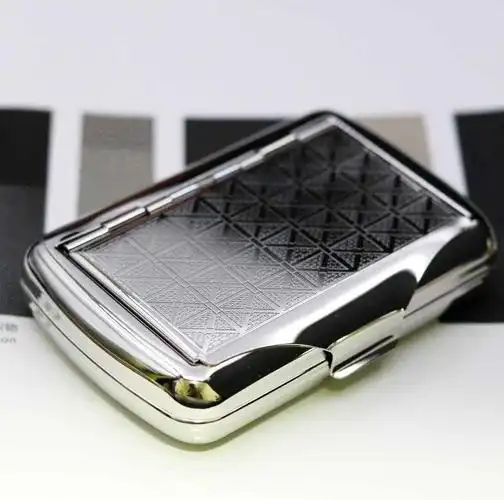 不锈钢金属烟草专用防潮小盒子密封旱烟烟盒烟斗烟盒