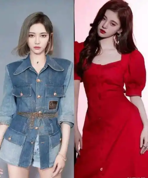 鞠婧祎和许佳琪,相差11厘米,看到同框对比,谁的身高在说谎?