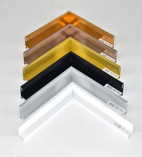 铝合金装饰画挂墙金属相框批发画框线条海报油画外框证书框照片框