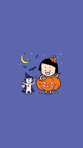 简单 卡通 可爱 清新 女孩 系列壁纸