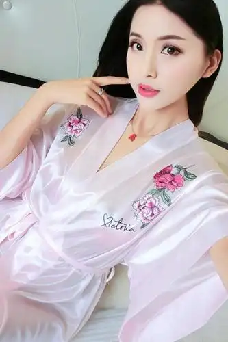 夏季睡衣女仿真丝火辣性感透视情调衣人开档透明骚薄纱情趣睡袍