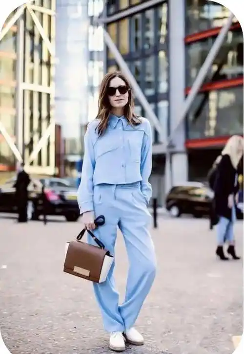 原创夏天最美的冰蓝色服饰我是这样搭配的恬淡又清爽