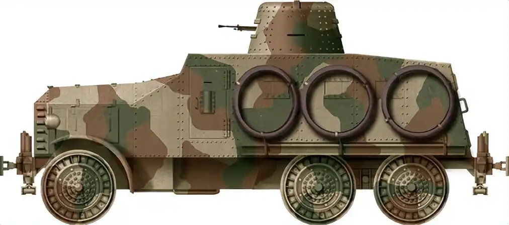 二战日本轨路两用93式so-mo装甲车