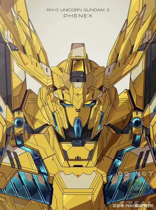 独角兽高达各形态头像插画