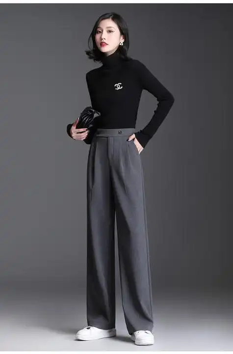 气质裤子上衣搭配 灰色上衣搭配-ship188.com