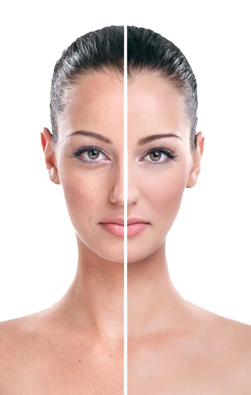 美白对比美女模特png透明无水印高清免抠图片素材免费分享下载