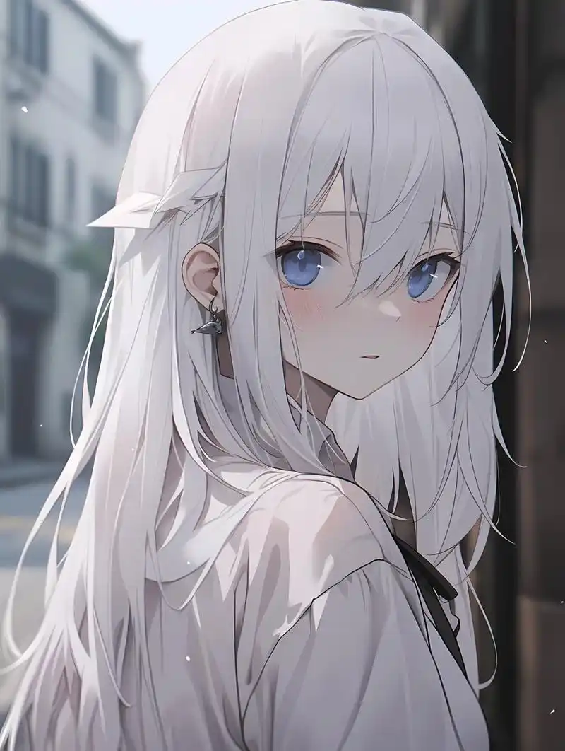 7215女生头像| 白发少女漫画系 #这画是用了亿点点魔法吧# #漫画