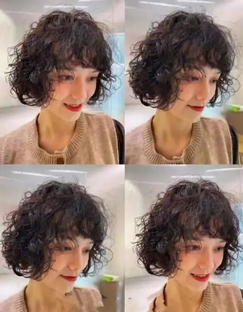 洋气减龄小卷烫发型推荐 瞬间拥有翻倍的发量与气质_女生烫发 - 美发
