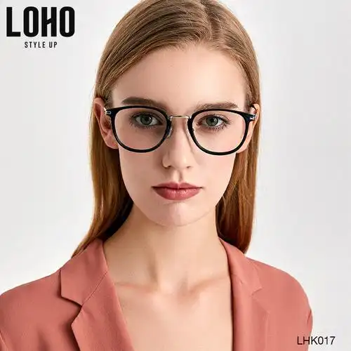 loho女士全框复古潮超轻眼镜框
