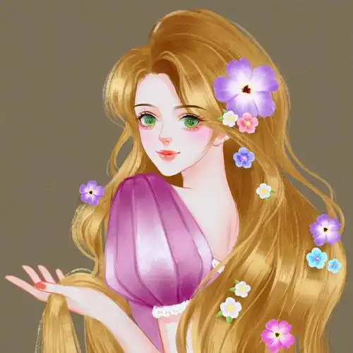 高清手绘的梦幻漂亮公主头像,卡通头像图片