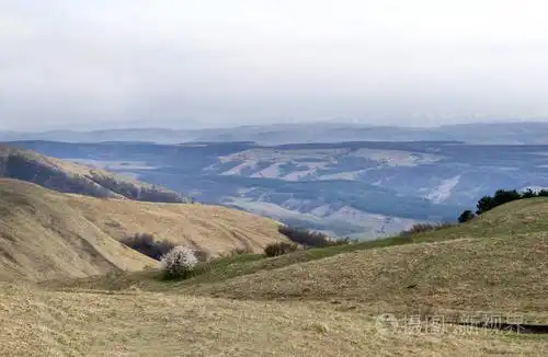 春天的山丘, 山坡, 高山景观
