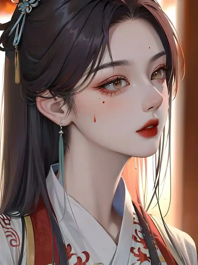 古风红色系少女||头像背景.持续更新,感谢支持#唯美古风壁纸 - 抖音