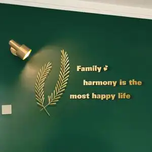 ins网红立体字母墙贴 英文金色轻奢装饰北欧创意墙面装饰背景墙饰