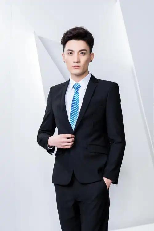 四季男士商务正装一扣西服职业西装套装礼服大堂经理服4s店工作服