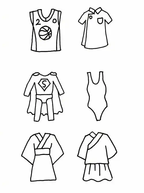 【卡通衣服简笔画】陪孩子一起画起来,get新技能!转存
