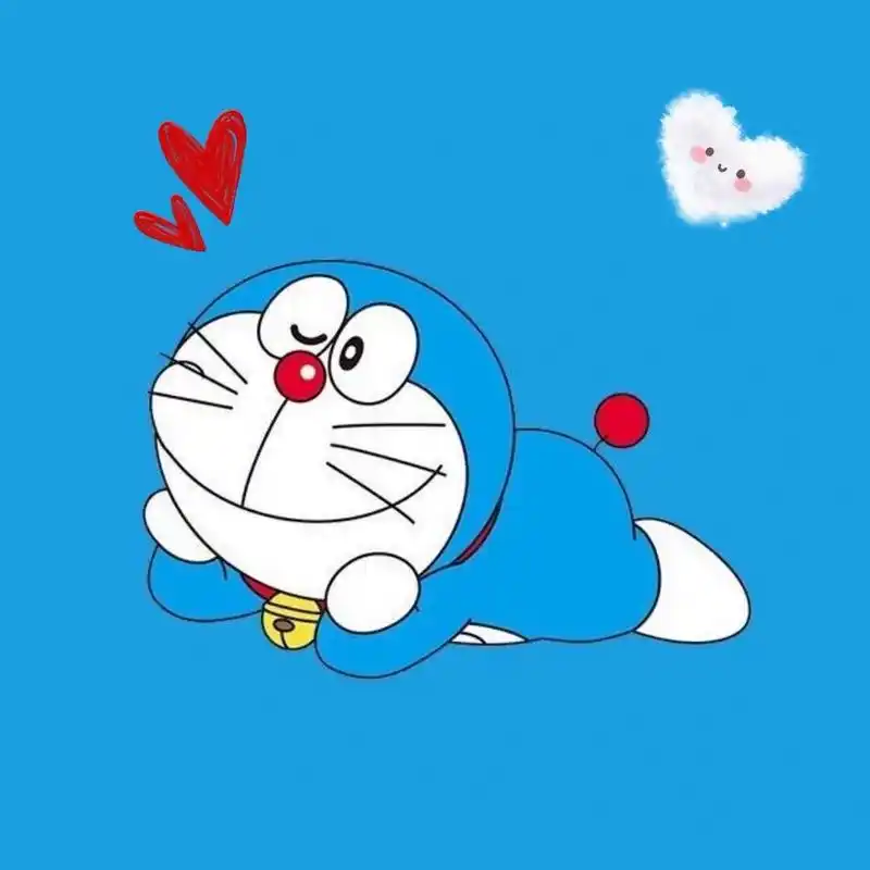 机器猫头像来啦 多啦a梦头像,无水印 哆啦a梦的口号:"生活百般滋味