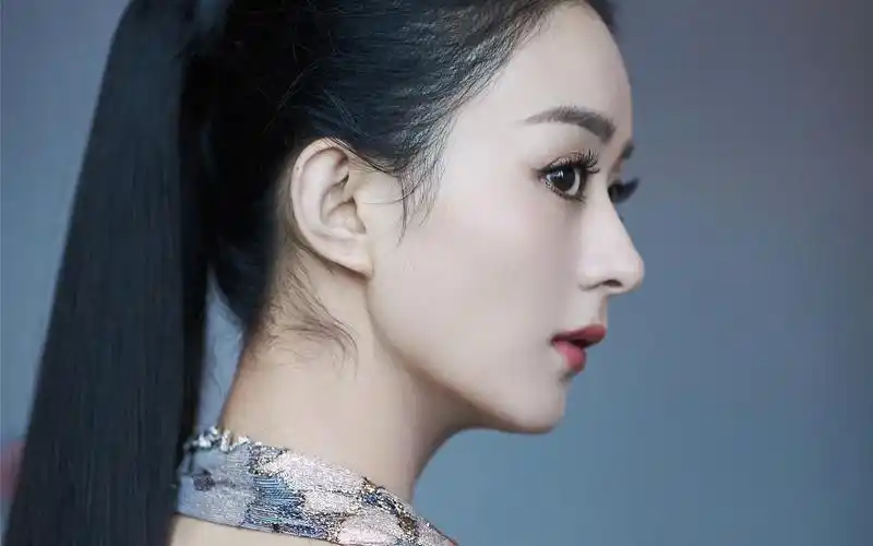 赵丽颖深v连衣裙性感图片桌面壁纸