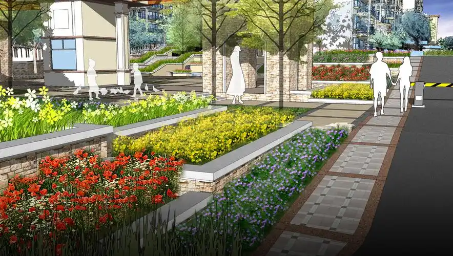 景观素材|28张裸模su效果图psd效果图