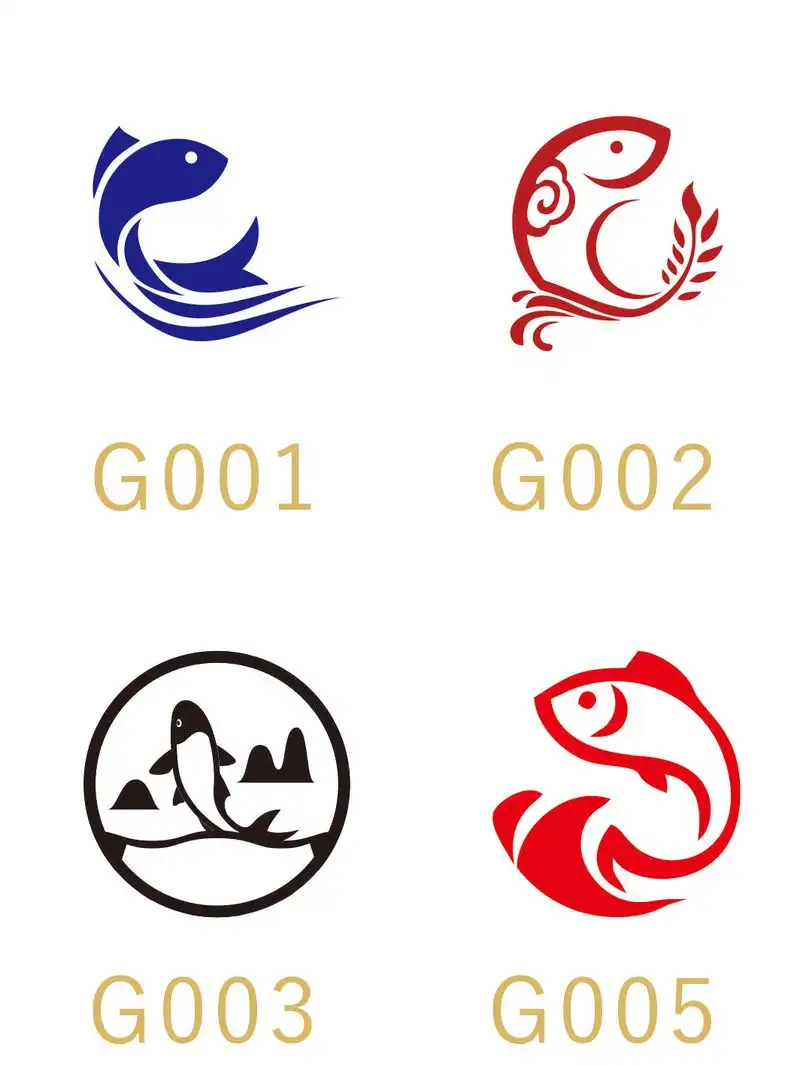 餐饮logo鱼logo,水产logo - 抖音