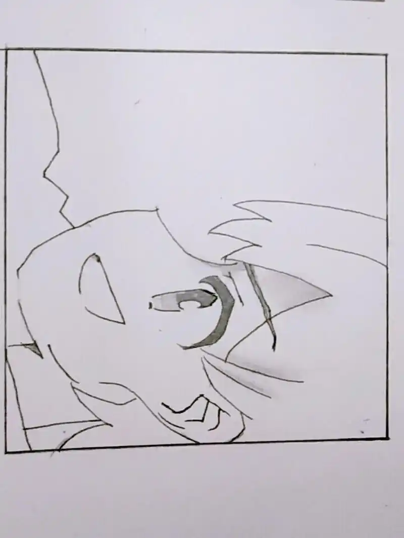 超简单的男生漫画侧脸小人物78 我的第三幅画