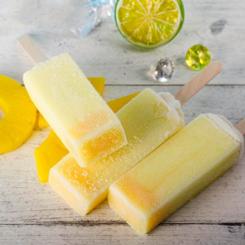 菠萝冷饮冰棍冰棒40支雪糕果粒果真15元批发冰淇淋