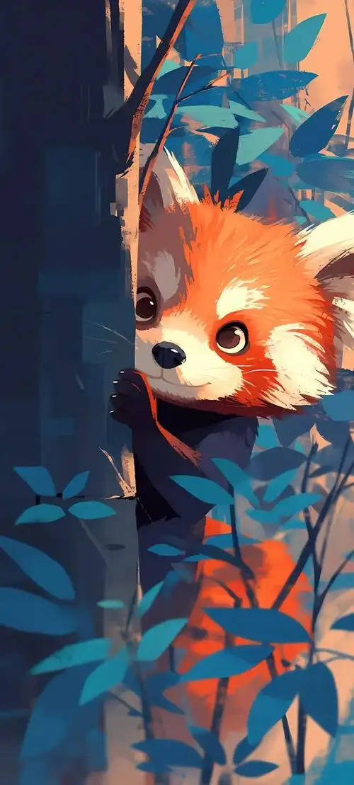 手机壁纸可爱动物插画壁纸高清原图分享