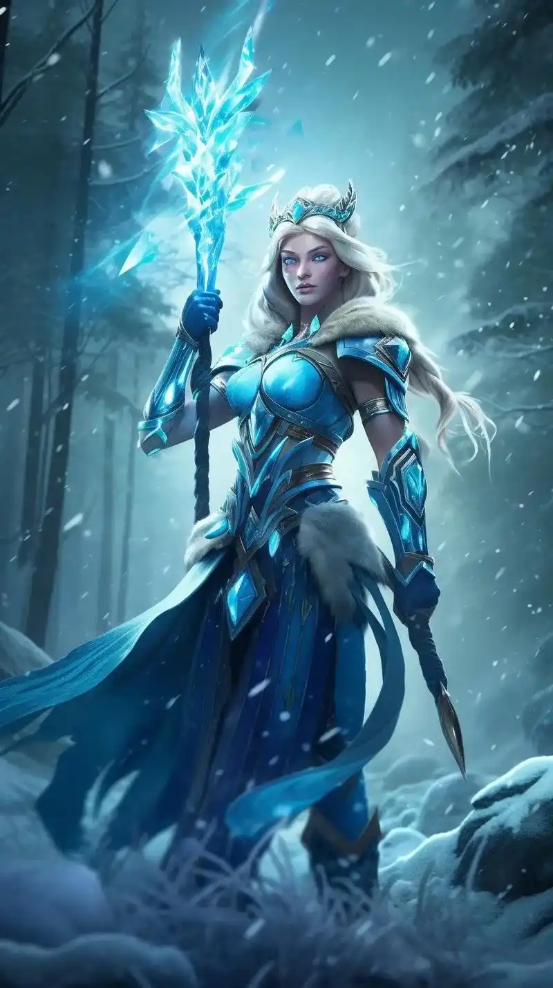 dota2 冰女 #dota2 #送你一张壁纸 #手机壁纸 - 抖音