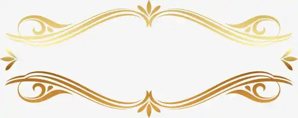 金色边框免抠素材免费下载_觅元素51yuansu.com