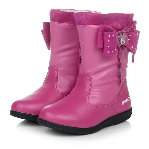 disney迪士尼童鞋冬季女小童童靴时装靴ds0401