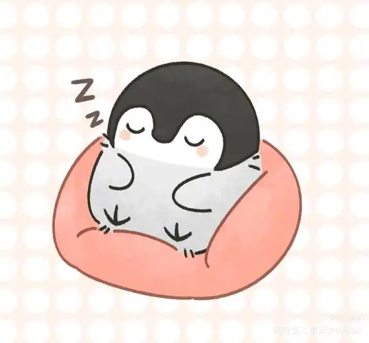 晚安小企鹅_kurumi的绘画作品_画包包