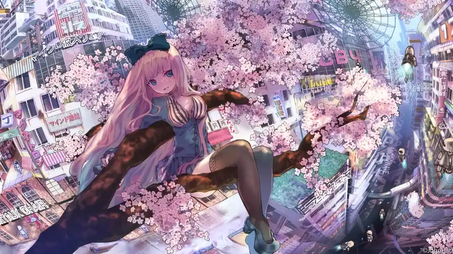 动漫美少女高清图片桌面壁纸-卡通动漫-壁纸下载-美桌网